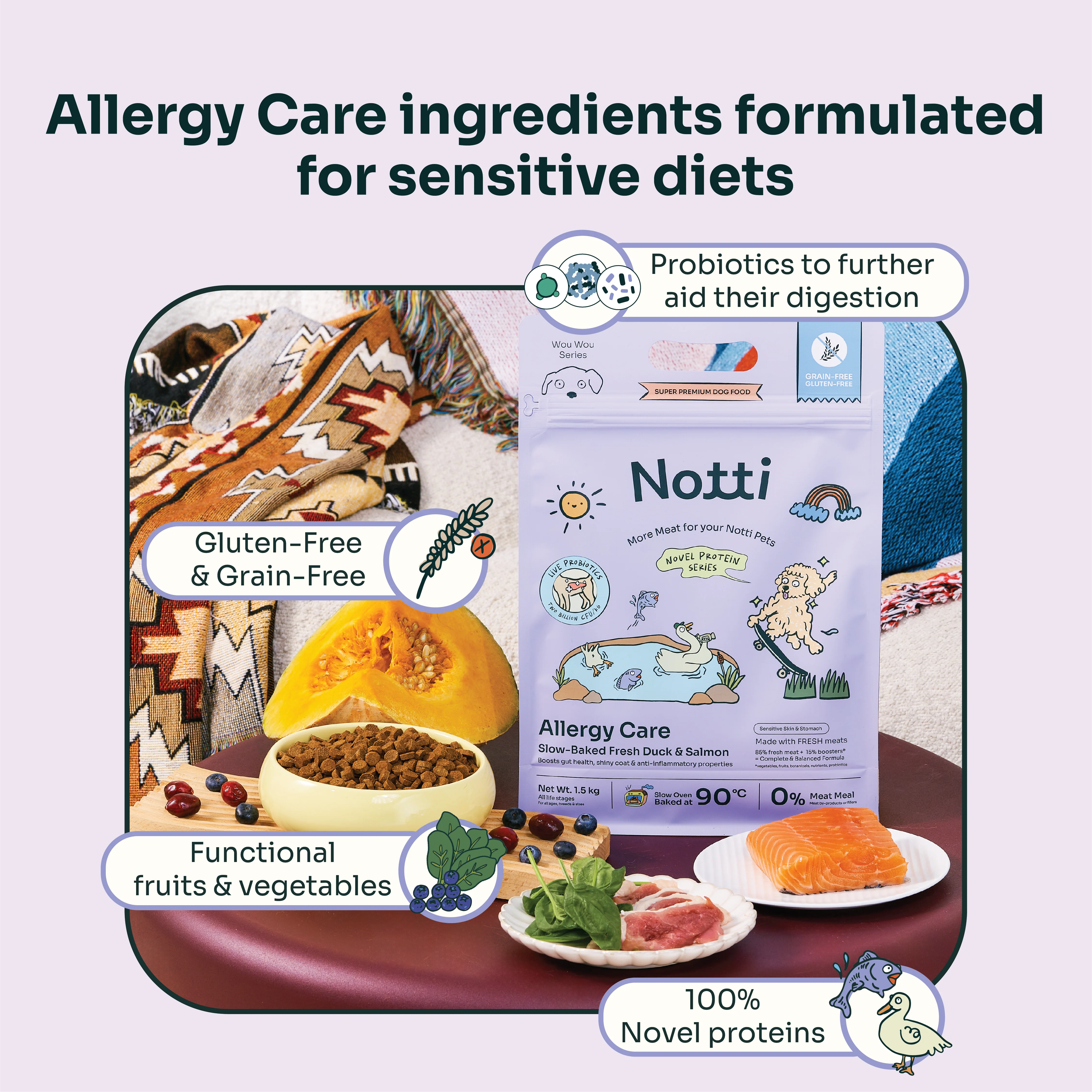 Allergy Care Slow-Baked Fresh Duck & Salmon Trial Kit - Image 9