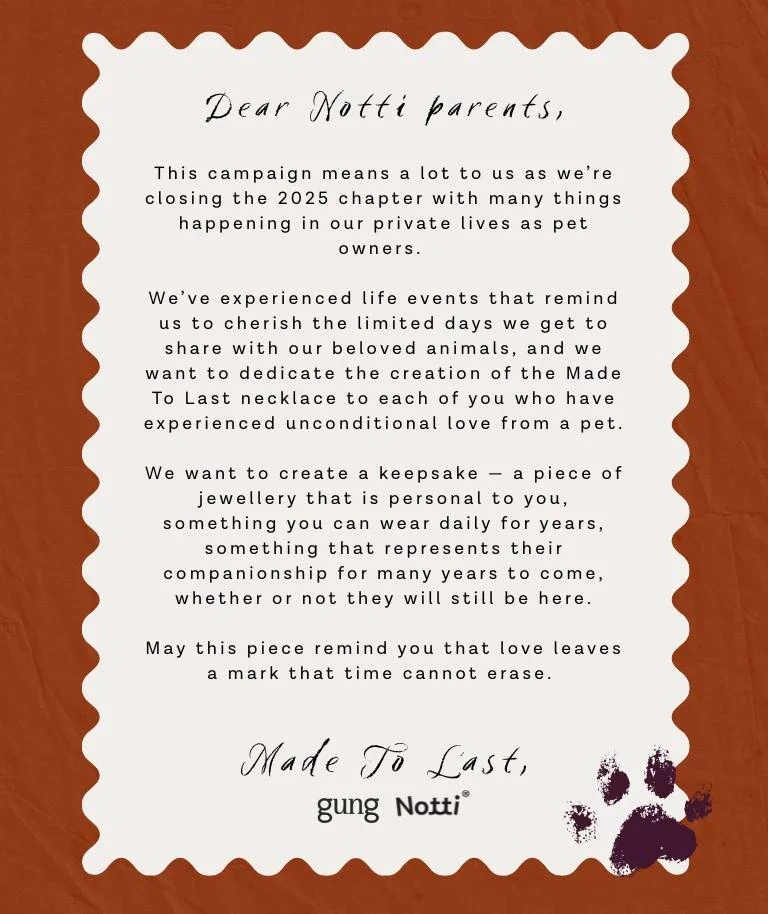 Notti x Gung Made To Last Paw Print Necklace [Silver] - Image 13