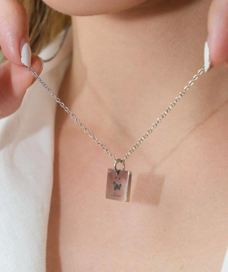 Notti x Gung Made To Last Paw Print Necklace [Silver] - Image 3